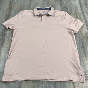 Rhone Delta Pique Polo Pink Shirt Mens Large Performance Short Sleeve Golf - Picture 1 of 3