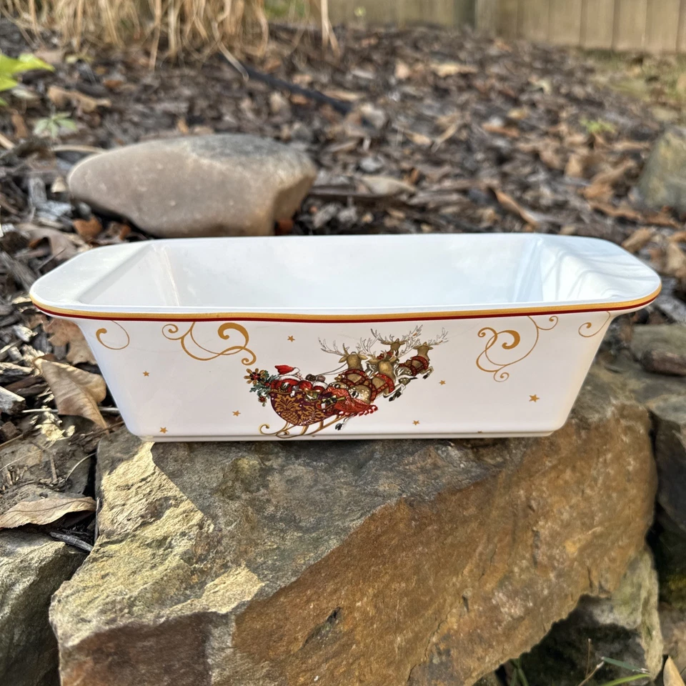 Williams Sonoma “Twas The Night Before Christmas” Loaf Baker Foto 1 de 4