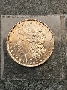 1896-P Gem BU ++ PL Proof-like Morgan Dollar Toned Obverse - Picture 1 of 2