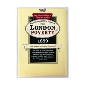 Old House Historical Maps London Poverty Maps 1889 Bag VG+ - Picture 1 of 2