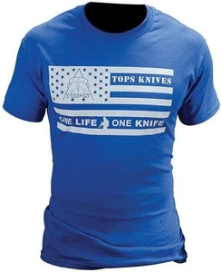 Camiseta Tops TSFLAGBLUXL Para Hombre Logo Bandera Azul X-Grande TPTSFLAGBLUXL - Imagen 1 de 1