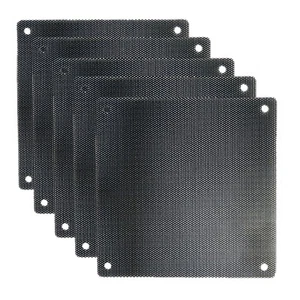 5 Pieces PC Fan Frame Dust Mesh Cooler Filters Dustproof PVC Cover 12/14/9/8/7cm - Photo 1/10