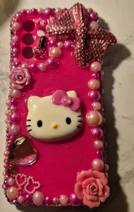 Hello Kitty Acrylic Rhinestone Phone Case Handmade Samsung Galaxy A13 - Picture 1 of 5