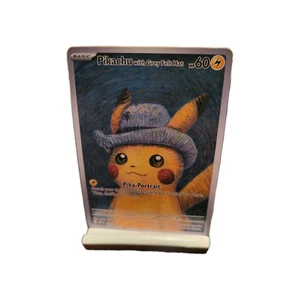 Pokemon Pikachu With Grey Felt Hat – Fan Art Karte – Van Gogh – NEU - Bild 1 von 1