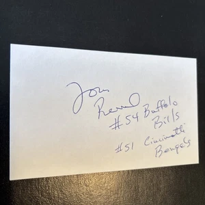 Tom Ruud (Nebraska LB) ‘75 Buffalo Bills, Cincinnati Bengals, signed In 2003 - Picture 1 of 1