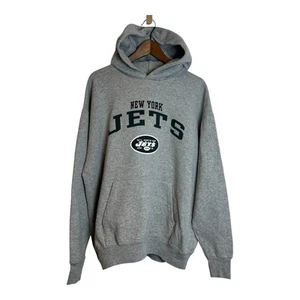 Vintage NFL New York Jets Mens large Screened Pullover Hooded Sweatshirt 2006 - Picture 1 of 7
