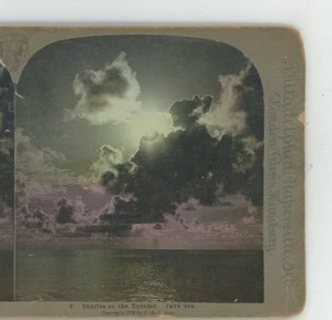 Sonnenaufgang am Äquator Java Meer getönt Universal Stereoansicht - Bild 1 von 2