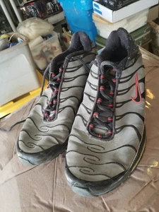 Nike Air Max 97 Plus Gray with Black and Red Logo  - Picture 1 of 6