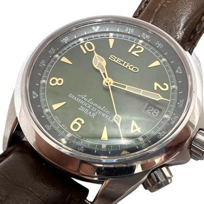 Seiko Alpinist SARB017 mechanische automatische Uhr 6R15-00E0 grünes Zifferbl... - Bild 1 von 4