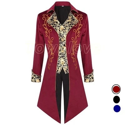 Abrigo victoriano para hombre Abrigo gótico de Halloween Abrigo victoriano steampunk Foto 1 de 4