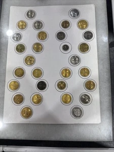 LOT 30 ANTIQUE VINTAGE METAL PICTURE BUTTONS - SHIP OF DEVILMENT? - Picture 1 of 23