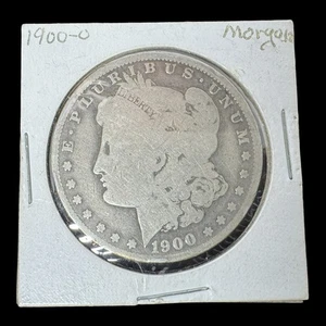 Dólar de plata Morgan 1900-O $1 moneda de plata circulada 90% como nueva de Nueva Orleans - Imagen 1 de 4