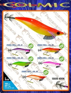Colmic MISAKI TROLL 3.5 glow hard body squid fishing totanara semi affondante - Imagen 1 de 14