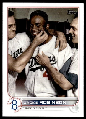 2022 Topps Update Jackie Robinson #US42 Legend Variation Short Print Dodgers SP - Image 1 of 2