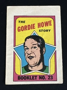 1971-72 O Pee Chee Booklets 23 Gordie Howe Detroit Red Wings - Picture 1 of 2