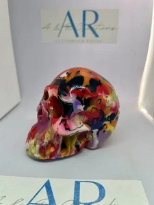 Einzigartiger mehrfarbiger Totenkopf gefertigt mit recyceltem PLA Filament - Bild 1 von 4