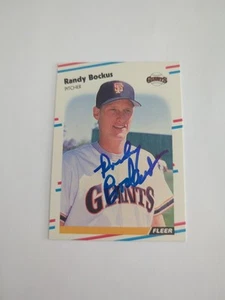 Randy Bockus Signed Autographed San Francisco Giants Card - Bild 1 von 2