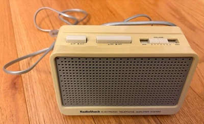 Sistema amplificador de telefone antigo Radio Shack modelo 43-200A não testado - Imagem 1 de 4