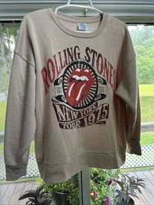 Rolling Stones New York Tour 1975 Commemorative Youth Sweatshirt Size S (4-6) - Picture 1 of 10
