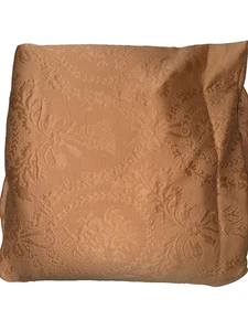 Sferra Fine Linens Italy Luxury King Matelasse Coverlet Coral Light Orange - Picture 1 of 6