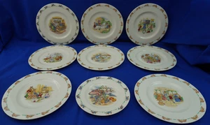 Royal Doulton Bunnykins (9) Plates 8 are 8", 1 is 6 1/2", 5 are NWT (G5) - Picture 1 of 17