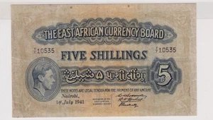 East Africa 5 Shillings 1941 P-28a VF - Picture 1 of 2