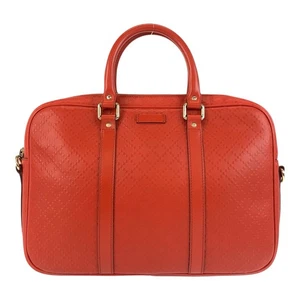 GUCCI Diamante 344357 Business Tasche Aktentasche Unisex Rot Gold Hardware Leder GG - Bild 1 von 10