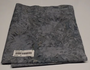 Batik fabric piece PLUMAGE GULL gray tan mottle watercolor tonal 3/4 YARD X 44" - Picture 1 of 2
