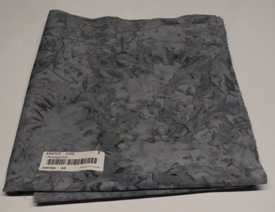 Batik fabric piece PLUMAGE GULL gray tan mottle watercolor tonal 3/4 YARD X 44" - Image 1 of 2