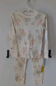 NWT Carter's Thanksgiving Pajama Set Unisex 5T Girls Boys Turkey Holiday - Picture 1 of 3
