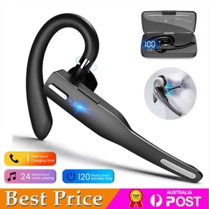 Bluetooth Business Earphone Wireless Earbud Stereo Handsfree Headphone Headset - Picture 1 of 14