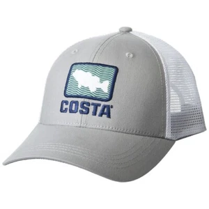 BASS WAVES TRUCKER FQS900213 COSTA HATS GREY ONESIZE MEN - Picture 1 of 2