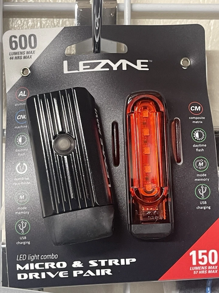 LEZYNE Micro Drive 600XL and Strip Drive Rear 150 Pair Black - Image 1 of 1