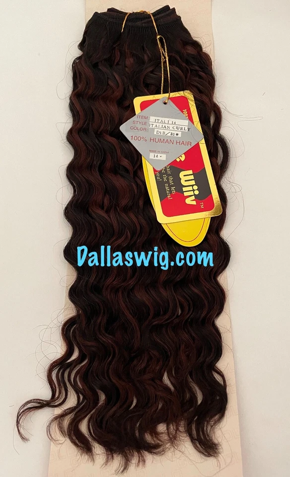 Capelli Ricci Ricci Italiani 100% Umani Unici Wiiv 14" Tessitura UNA Confezione - Immagine 1 di 1