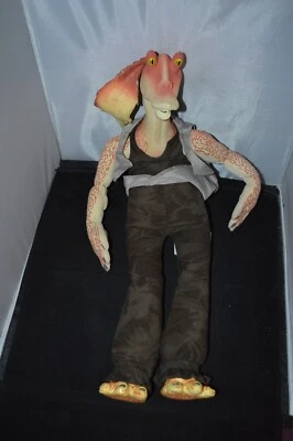 Reloj despertador parlante de felpa Binks tarro Star Wars vintage Think Way Z5 defectos Foto 1 de 4