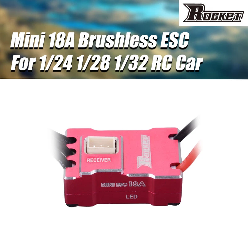 Rocket mini 18A Brushless ESC for Kyosho Mr03 Pro Atomic DRZ Mini-Z Drift Car - Image 1 of 4