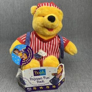 Winnie the Pooh Plush Sleep Sleepover Backpack Pajama Fun Pooh Mattel 1998 Vtg - Picture 1 of 11