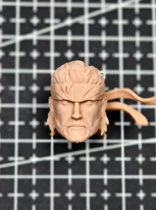 1/4 1/6 1/12 1/18 Solid Snake Man Head Sculpt Model Male Action Figure Doll - Picture 1 of 4