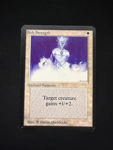 Magic The Gathering: Beta Holy Strength MTG Beta - Picture 1 of 6