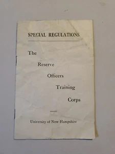 Special Reserve Officers Training Corps WAR UNH University of New Hampshire OLD - Picture 1 of 4