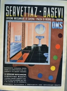 SERVETTAZ BASEVI, OFFICINE MECCANICHE, 1936, pubblicità, werbung, advertising - Foto 1 di 1