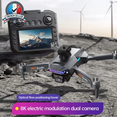 Drone D27 GPS avec Écran LCD, Caméra Aérienne Pro et Longue Autonomie - Image 1 of 4