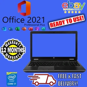 HP ZBook 15 GAMING CAD W10 Microsoft Office i7 32GB RAM 256GB SSD CHEAP Laptop - Picture 1 of 9