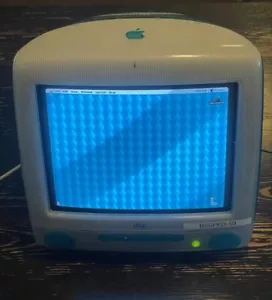 Vintage Apple M5521 iMac G3 Blue Blueberry PC All in One TESTED & WORKS - Picture 1 of 5