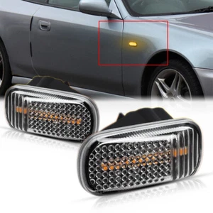 Fit 01-09 Honda Civic Clear Lens Sequential LED Front Fender Side Marker Light - Bild 1 von 11