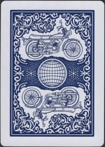Playing Cards Single Card Old Wide ** MOTORBIKE MOTORCYCLE ** Art Picture Design - Imagen 1 de 3
