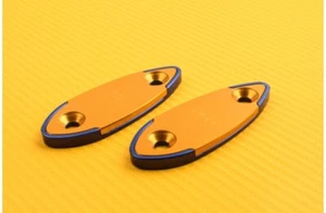 Obturadores Retrovisore Dorado-Azul 47 mm KAWASAKI NINJA 125 R 2019-2020 Model 3 - Picture 1 of 5