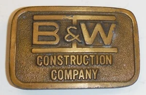 Vintage Hit Line USA • S & W Construction Company Gürtelschnalle KOSTENLOSER VERSAND col1 - Bild 1 von 7