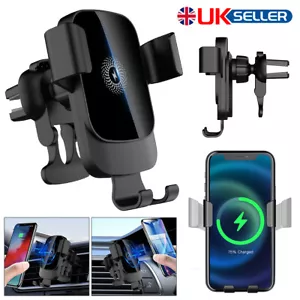15W Car Wireless Charger Wholesale Mobile Phone Holder Super Fast Charge UK - Picture 1 of 7