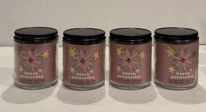 Bath & Body Works BLUSH POINSETTIA Medium Candle Set Of 4 (7oz) - Picture 1 of 2